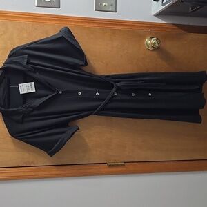 Black Dress With Bown Buttons